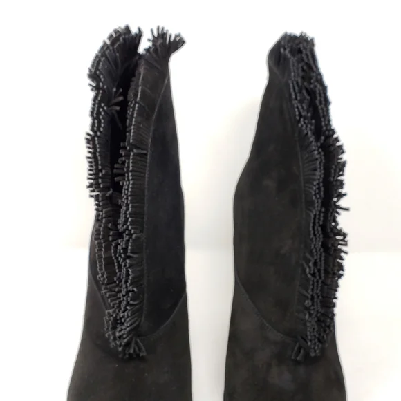 BURBERRY Black Nadison Suede Bootie Size 9/Fits 8.5